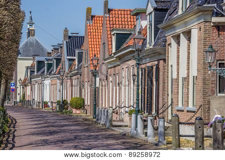 Old Houses At The Central Street In Ijlst