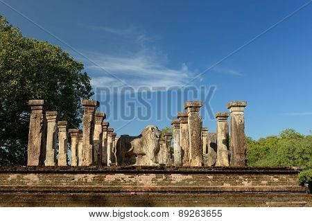 Polonnaruwa Ruin, Nissanka Mallas Palace, Sri Lanka