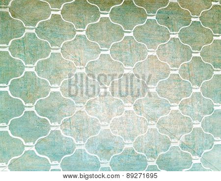 Grid pattern over green surface