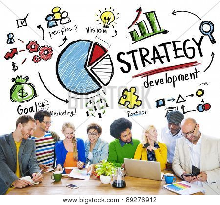 Strategy Development Goal Marketing Vision Planning Business Concept