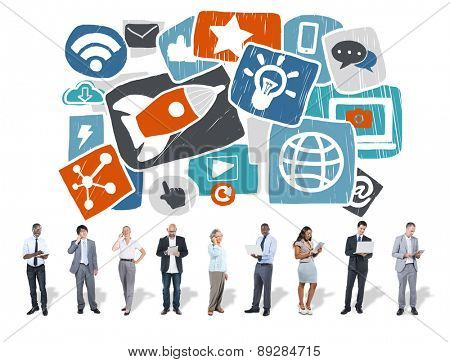 Media Social Media Social Network Internet Technology Online Concept