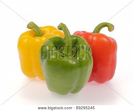 bell pepper isolated on white background