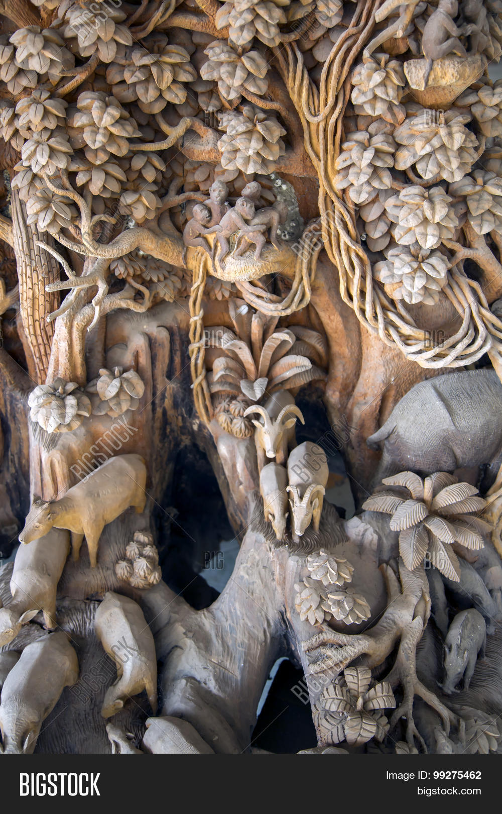 Thailand Wood Carving Image Photo Free Trial Bigstock