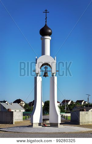 Chapel in the Victory Park in the town of Smorgon Belarus. Memorial to the heroes of the First World War.