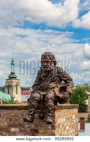 Sculpture A Chimney  In Lviv, Ukraine