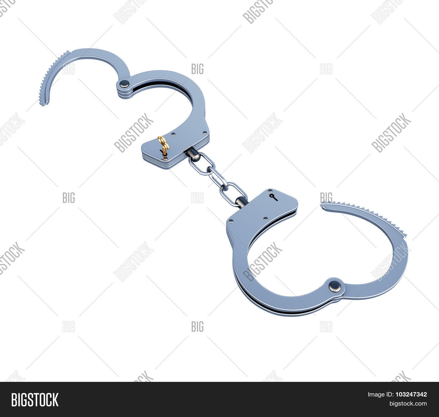 Steel Police Handcuffs Image & Photo (Free Trial) Bigstock