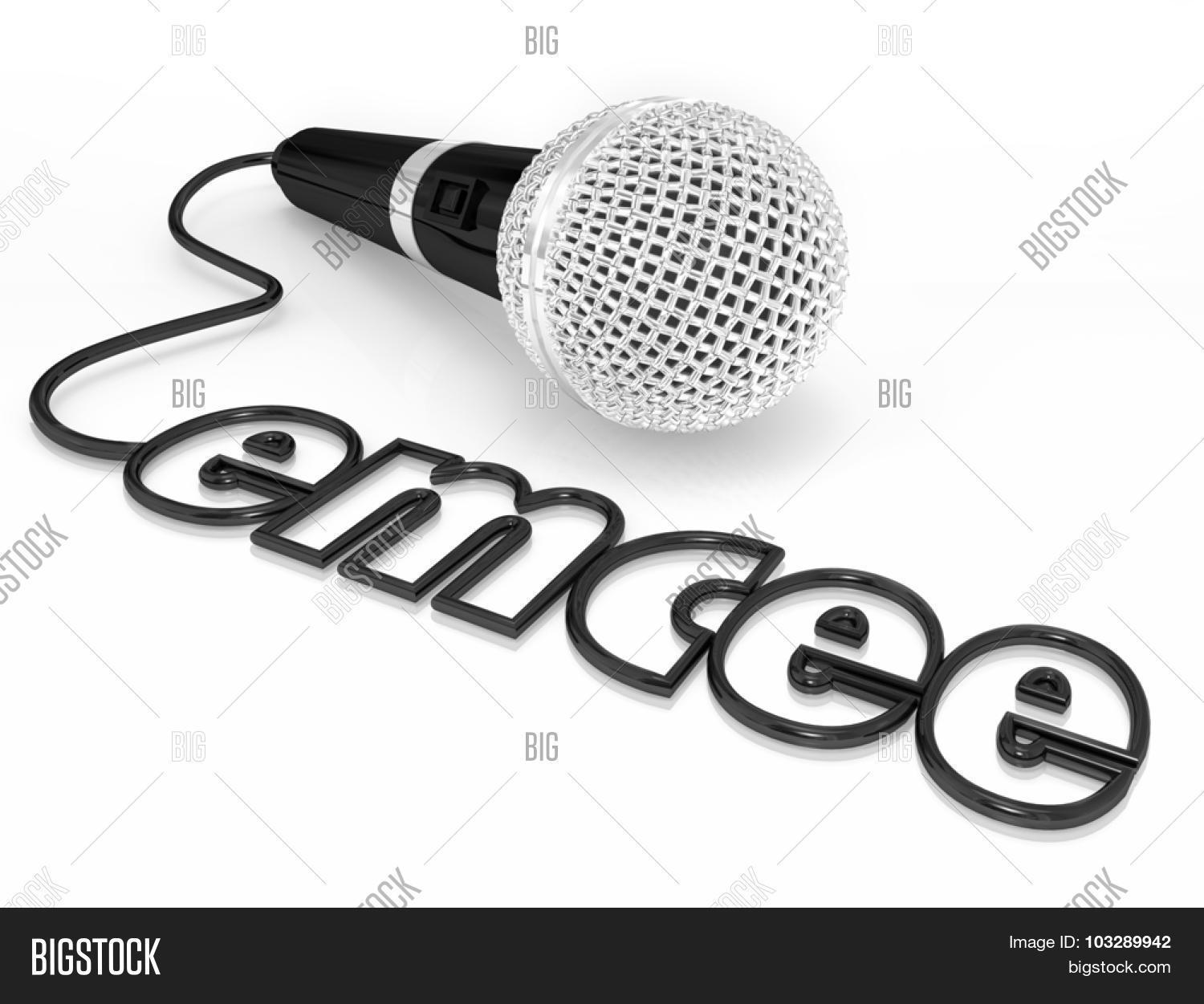 Emcee Word Microphone Image & Photo (Free Trial) Bigstock