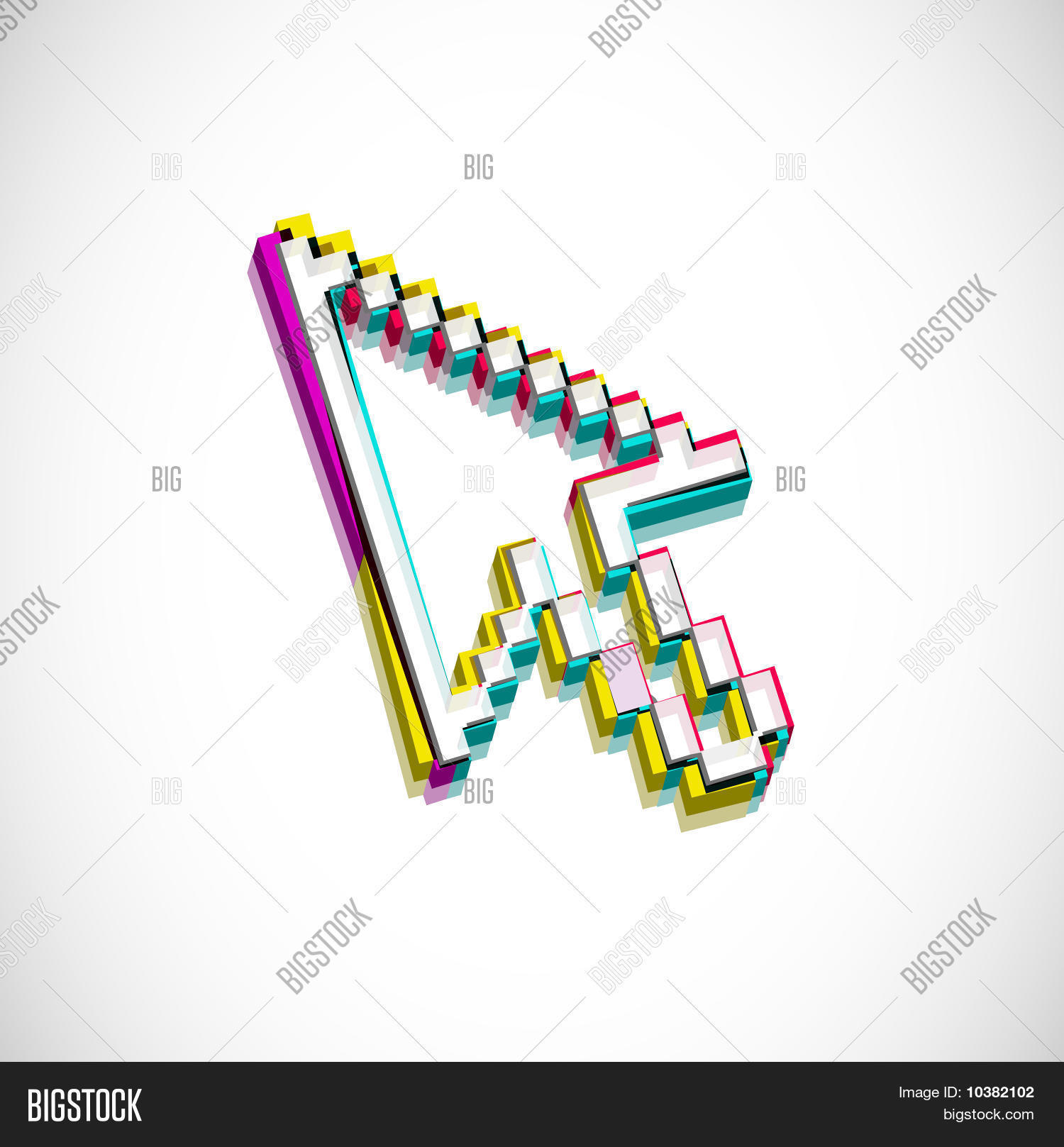 3D Cursors Mouse Vector & Photo (Free Trial) | Bigstock