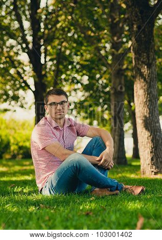 young man in causal style