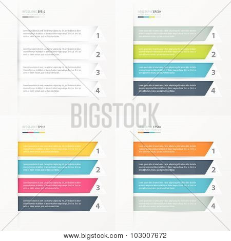 Triangle Styles  Modern Infographics Banner Set