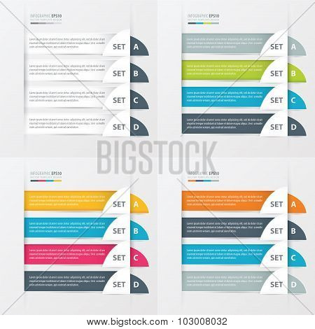 Semicircle Modern Infographics Banner Set