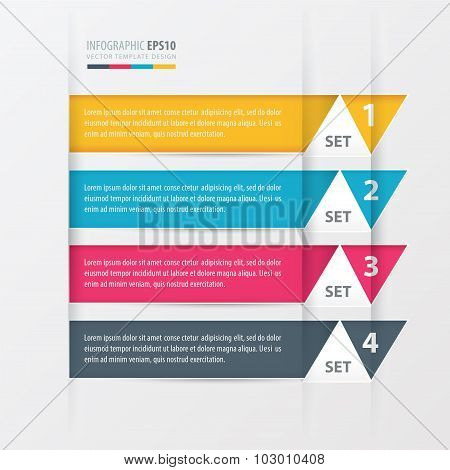 Triangle Modern Infographics Banner.