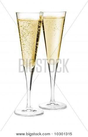 Zwei Champagner-Gläser