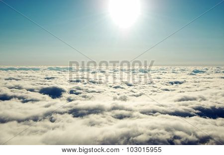 above the clouds