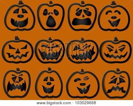 Pumpkin outlines