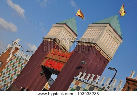 Spain pavilion at Global Village in Dubai, UAE