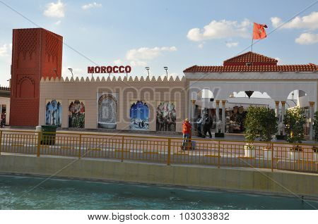 Morocco pavilion at Global Village in Dubai, UAE