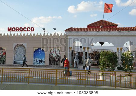Morocco pavilion at Global Village in Dubai, UAE