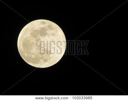 Beautiful Moon At Night Sky