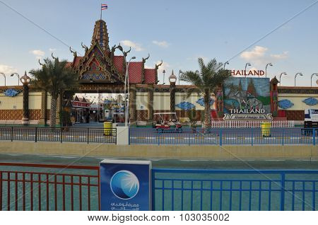 Thailand pavilion at Global Village in Dubai, UAE