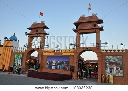 Vietnam pavilion at Global Village in Dubai, UAE