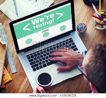 Business Worker Recruitment Hiring Office Working Concept
