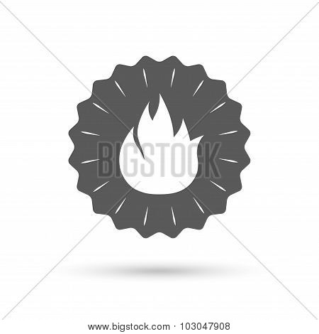 Fire flame sign icon. Fire symbol.