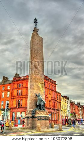 Monument To Charles Stewart Parnell In Dublin