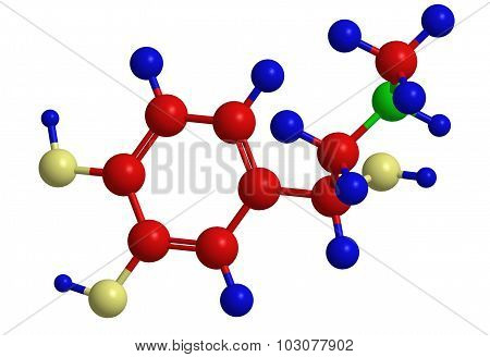Molecular Structure Of Adrenaline (epinephrine)