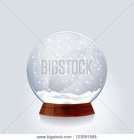 Christmas transparent snowglobe