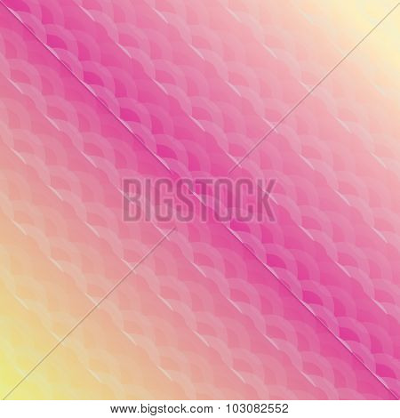 Illustration pattern of ornament semicircle