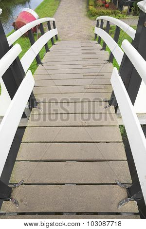 Wooden bridge.