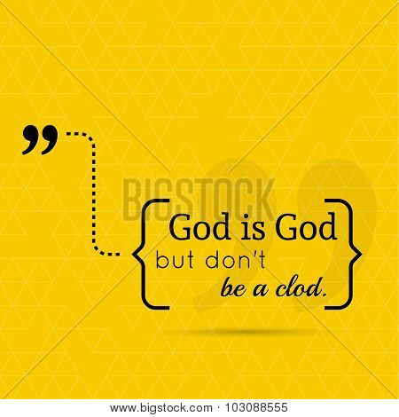 Inspirational quote.