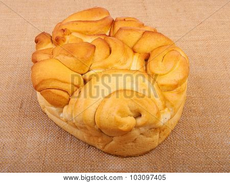 Bread on canvas