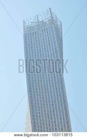 Cayan Tower at Dubai Marina in Dubai, UAE