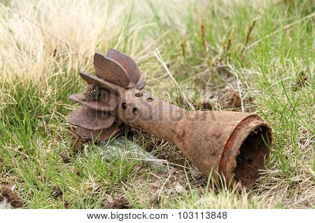 Bomb Shell Case Left In The Field
