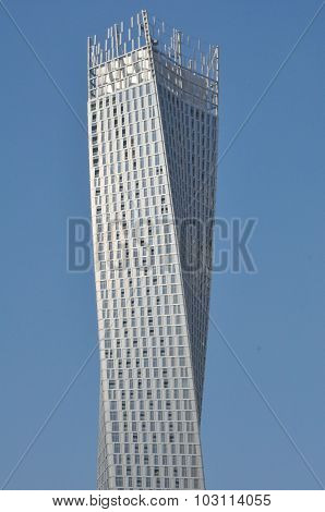 Cayan Tower at Dubai Marina in Dubai, UAE