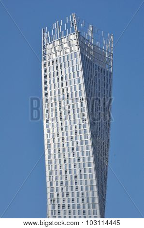Cayan Tower at Dubai Marina in Dubai, UAE