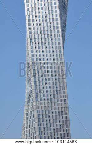 Cayan Tower at Dubai Marina in Dubai, UAE