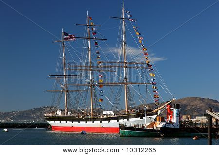 Jahrgang Segelschiff Balclutha