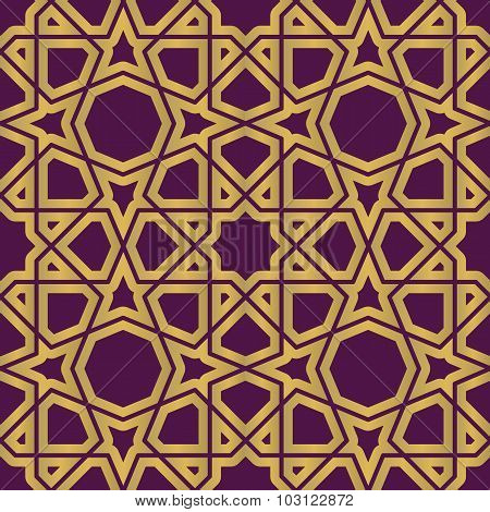 Seamless Geometric Tiling Pattern