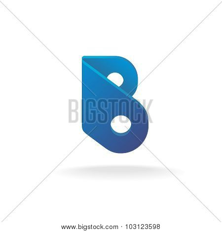 Letter B Logo Template. Construction Building Element Style.