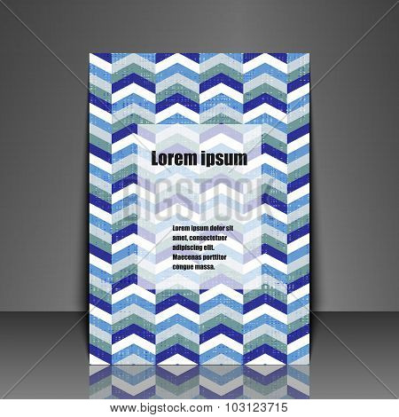 Template Flyer With Abstract Background.