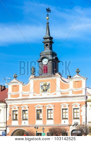 town hall at Ressel''s Square, Chrudim, Czech Republic