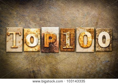 Top 100 Concept Letterpress Leather Theme