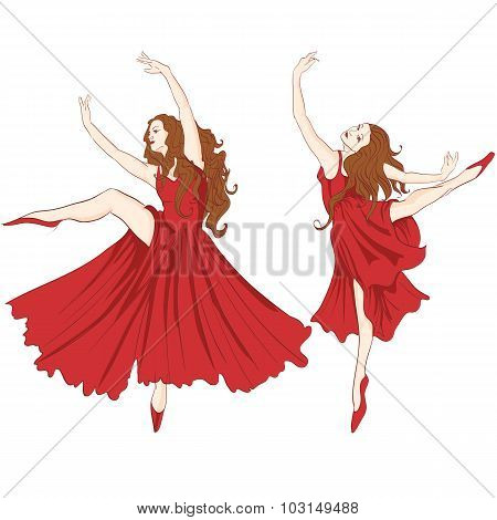 girls dancing contemporary dance