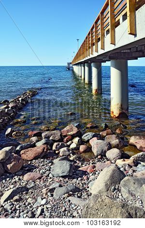Sea Promenade. City-resort Zelenogradsk (until 1946 Cranz), Russia