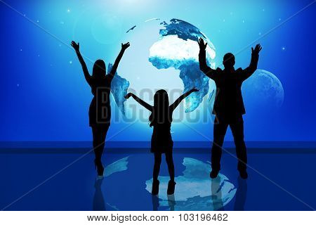 Silhouettes of people