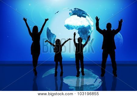 Silhouettes of people