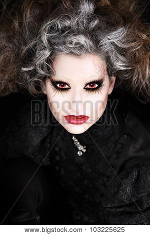 Vampire Woman Portrait, Halloween Make Up